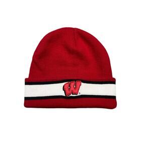 Wisconsin Badgers Red Beaning Hat